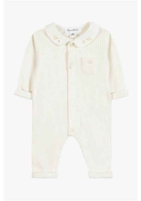 Tutina con ricamo TARTINE ET CHOCOLAT | CB3205013 NACRE
